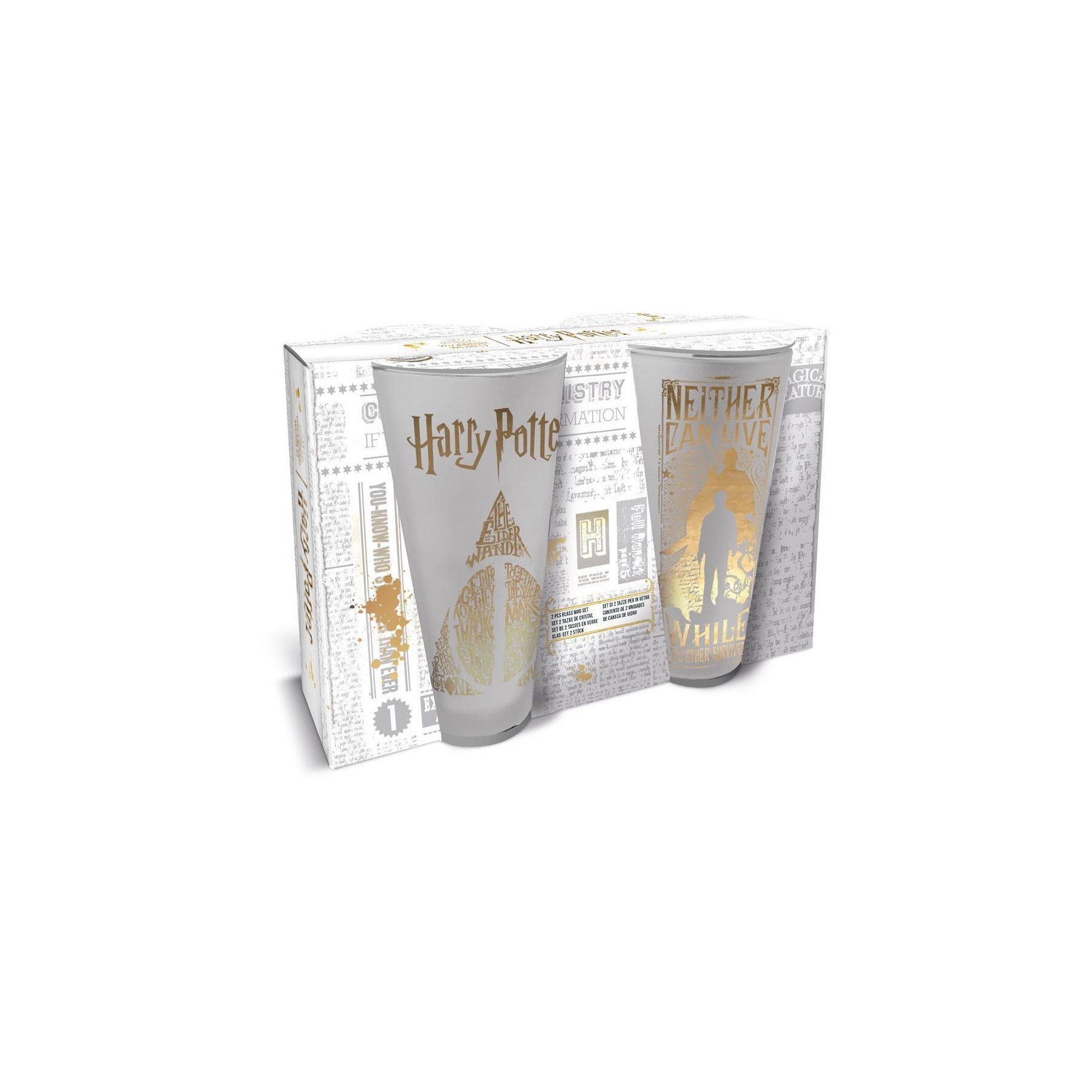 Set 2 Vasos Casual Harry Potter  490Ml Golden