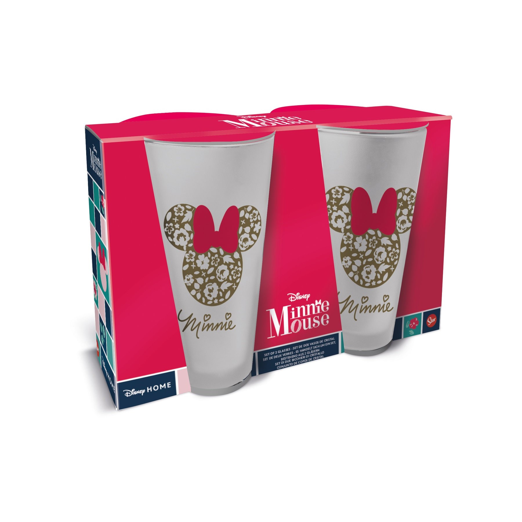 Set 2 Vasos Casual Minnie Mouse Garden 490Ml