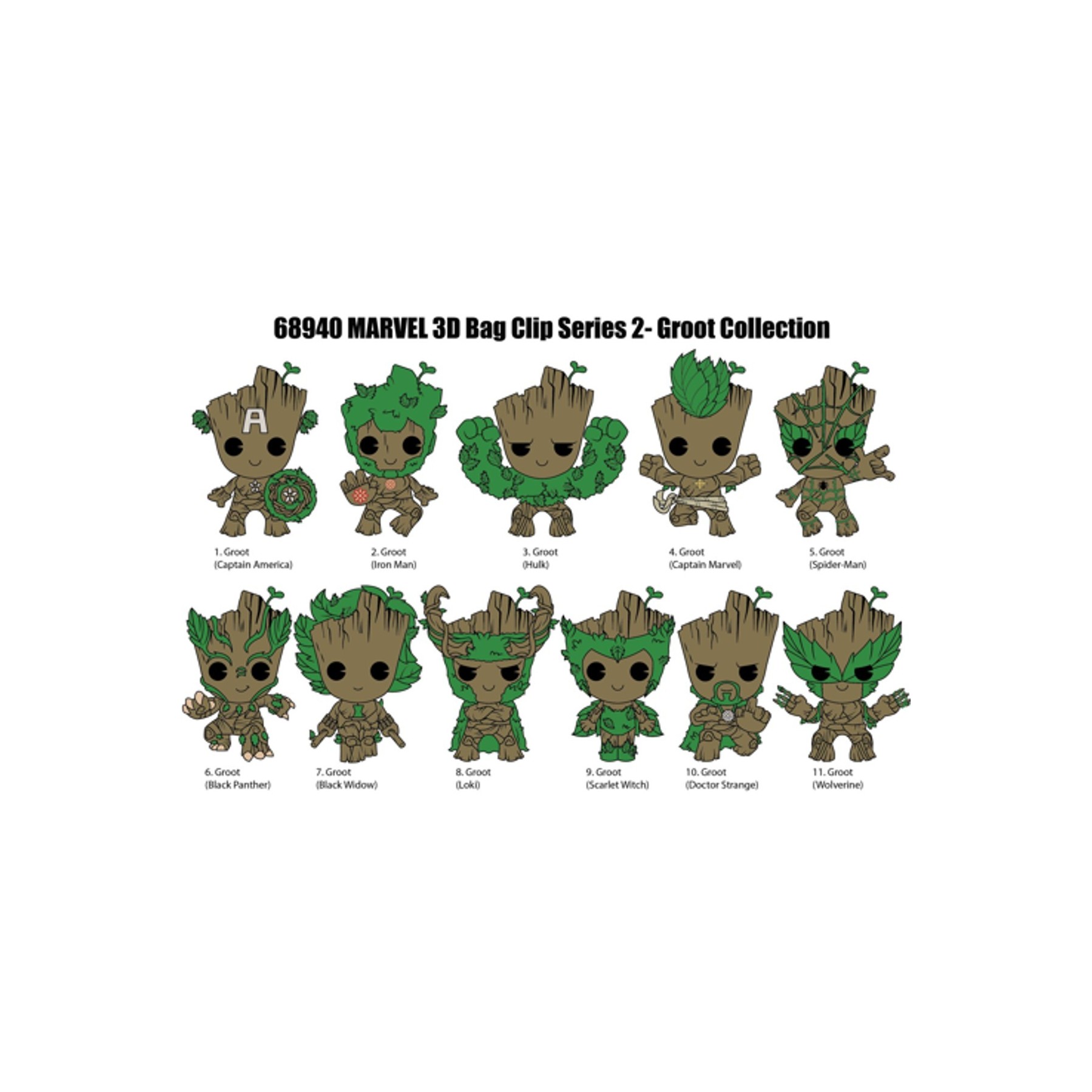 Pinza Groot 3D Foam Bag Clip S. 2