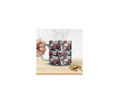 Taza Xl Página De Cómic Spider-Man 550 Ml
