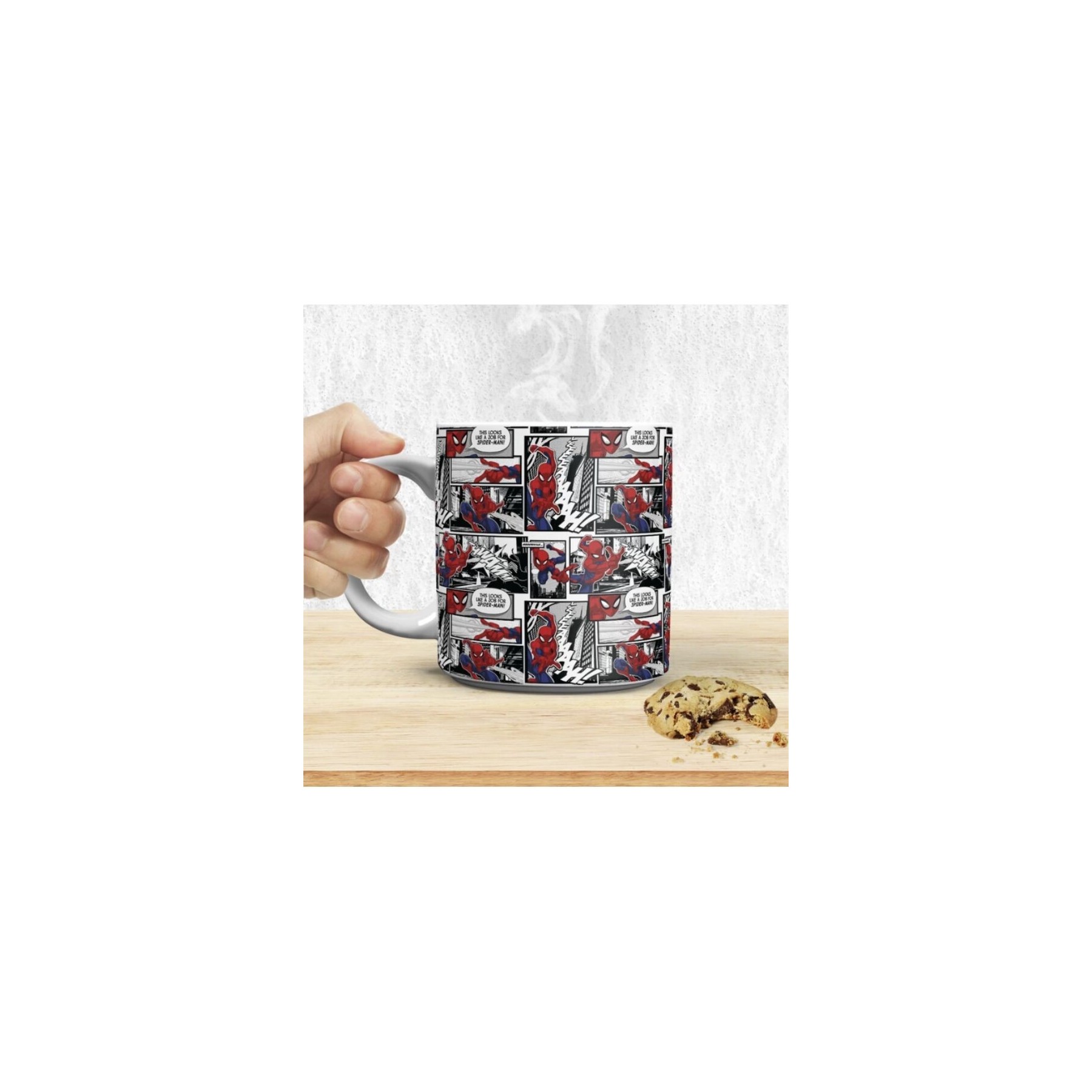 Taza Xl Página De Cómic Spider-Man 550 Ml