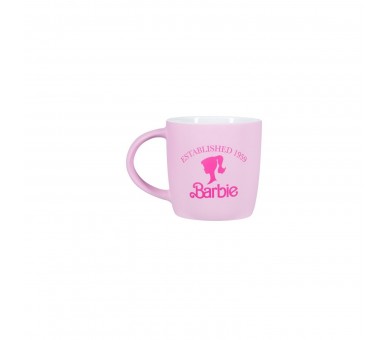 Taza Logo Y Silueta Barbie Soft Touch 400 Ml