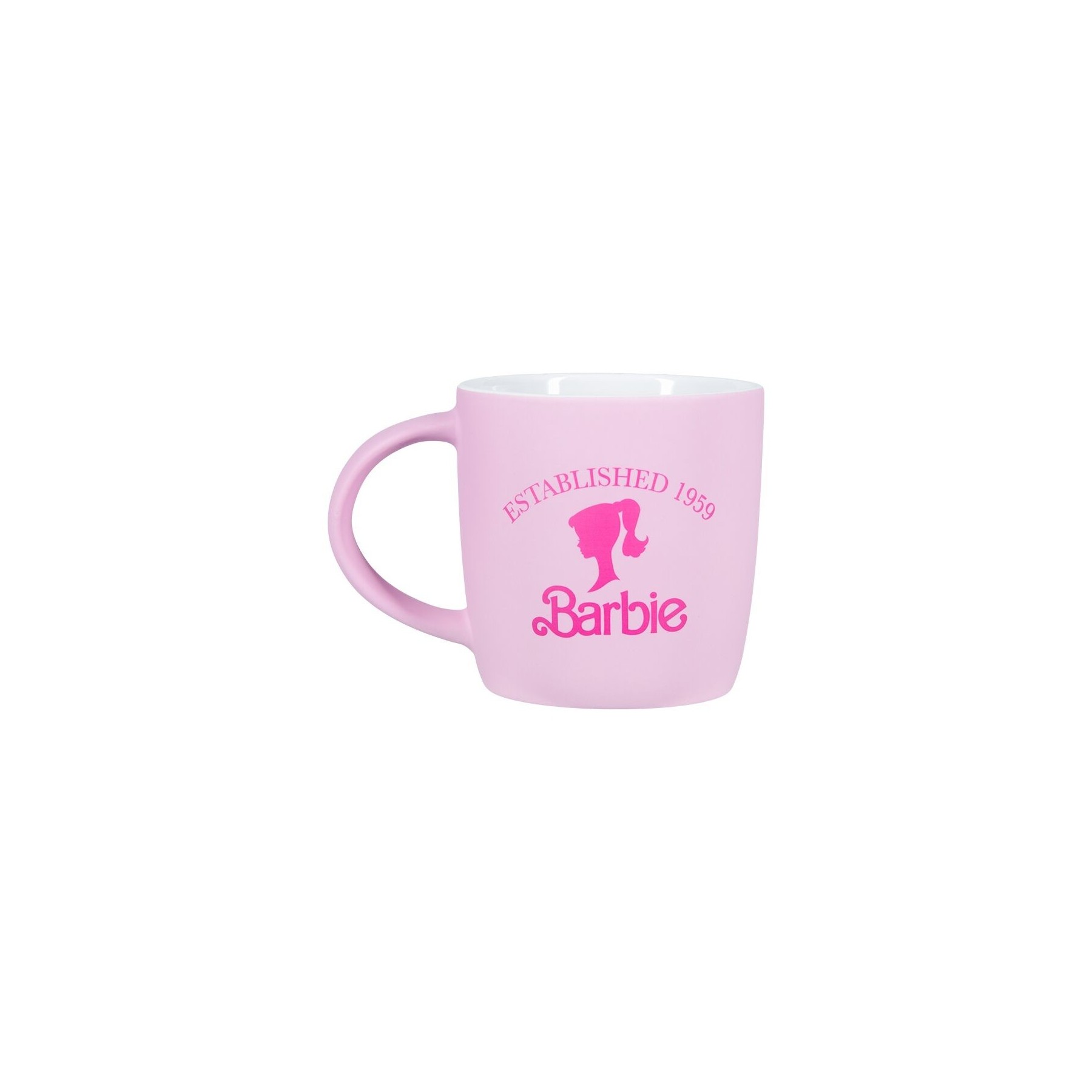 Taza Logo Y Silueta Barbie Soft Touch 400 Ml