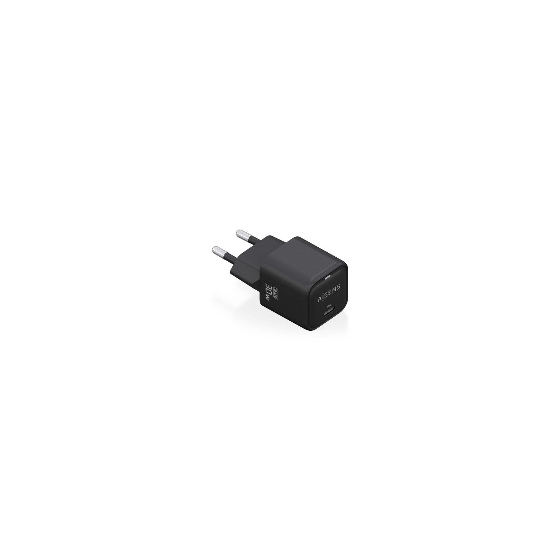 Cargador Gan De Pared Aisens Asch-30W1P019-Bk/ 1Xusb Tipo-C/