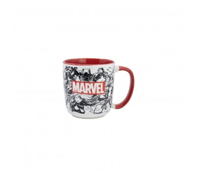Taza Cerámica Élite 380Ml Patron Marvel (En Caja Regalo)