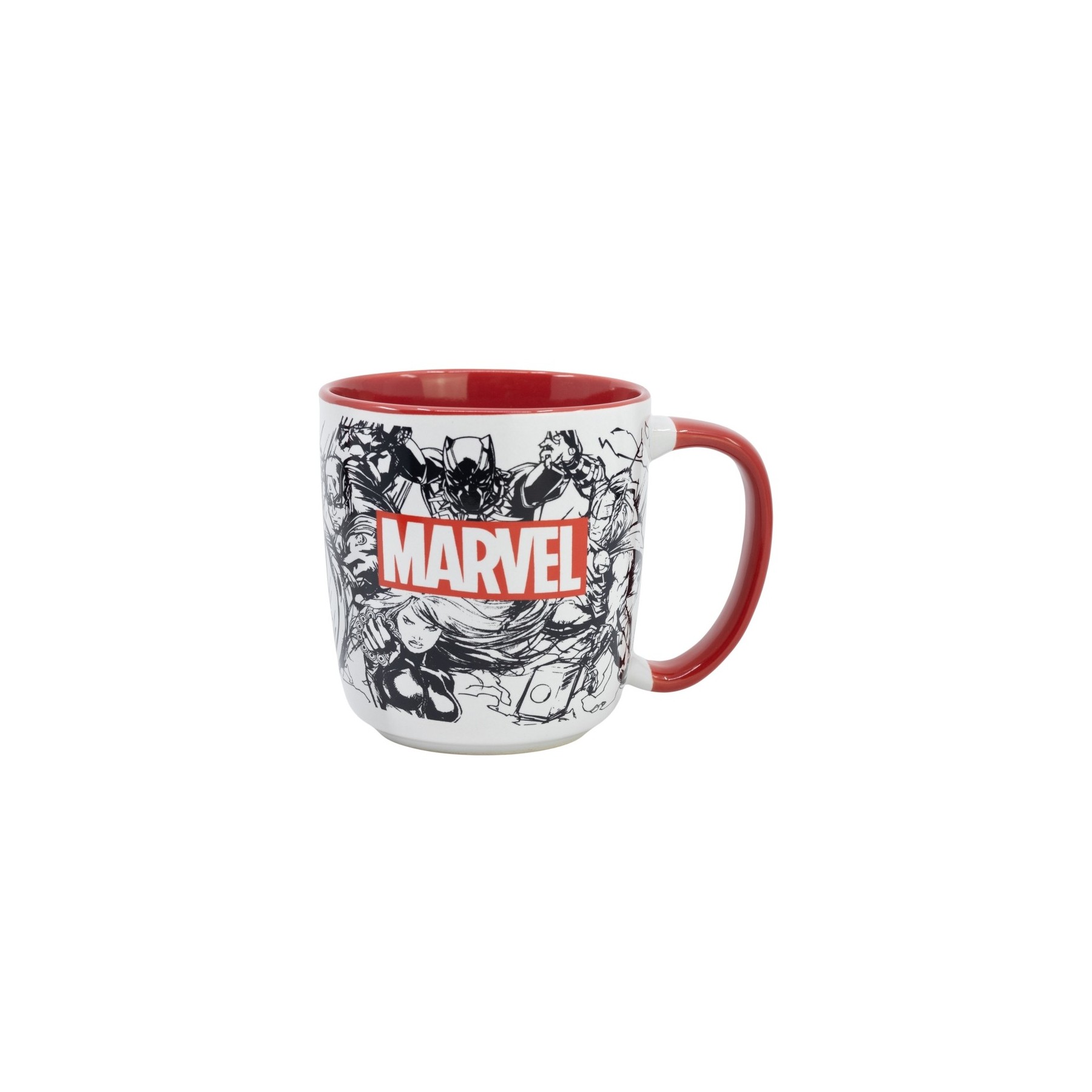 Taza Cerámica Élite 380Ml Patron Marvel (En Caja Regalo)