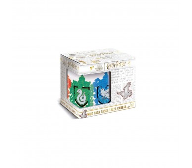 Taza Cerámica Harry Potter Chibi House 325Ml (Caja Regalo)