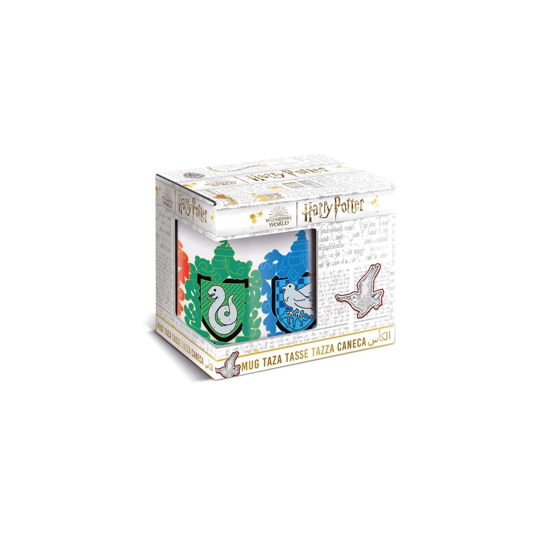 Taza Cerámica Harry Potter Chibi House 325Ml (Caja Regalo)