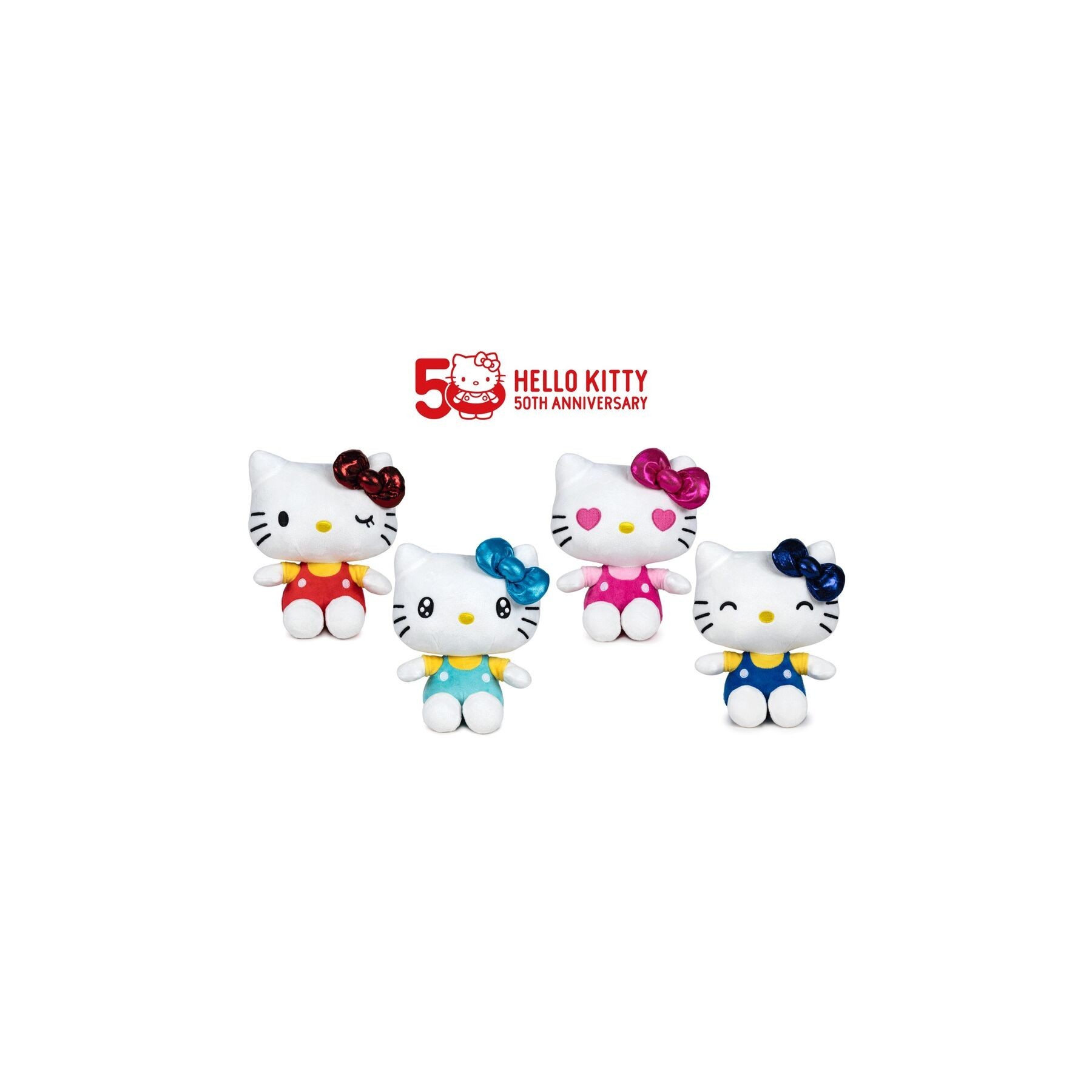 Peluche 50Th Anniversary Hello Kitty 22Cm Surtido 6 Unidades