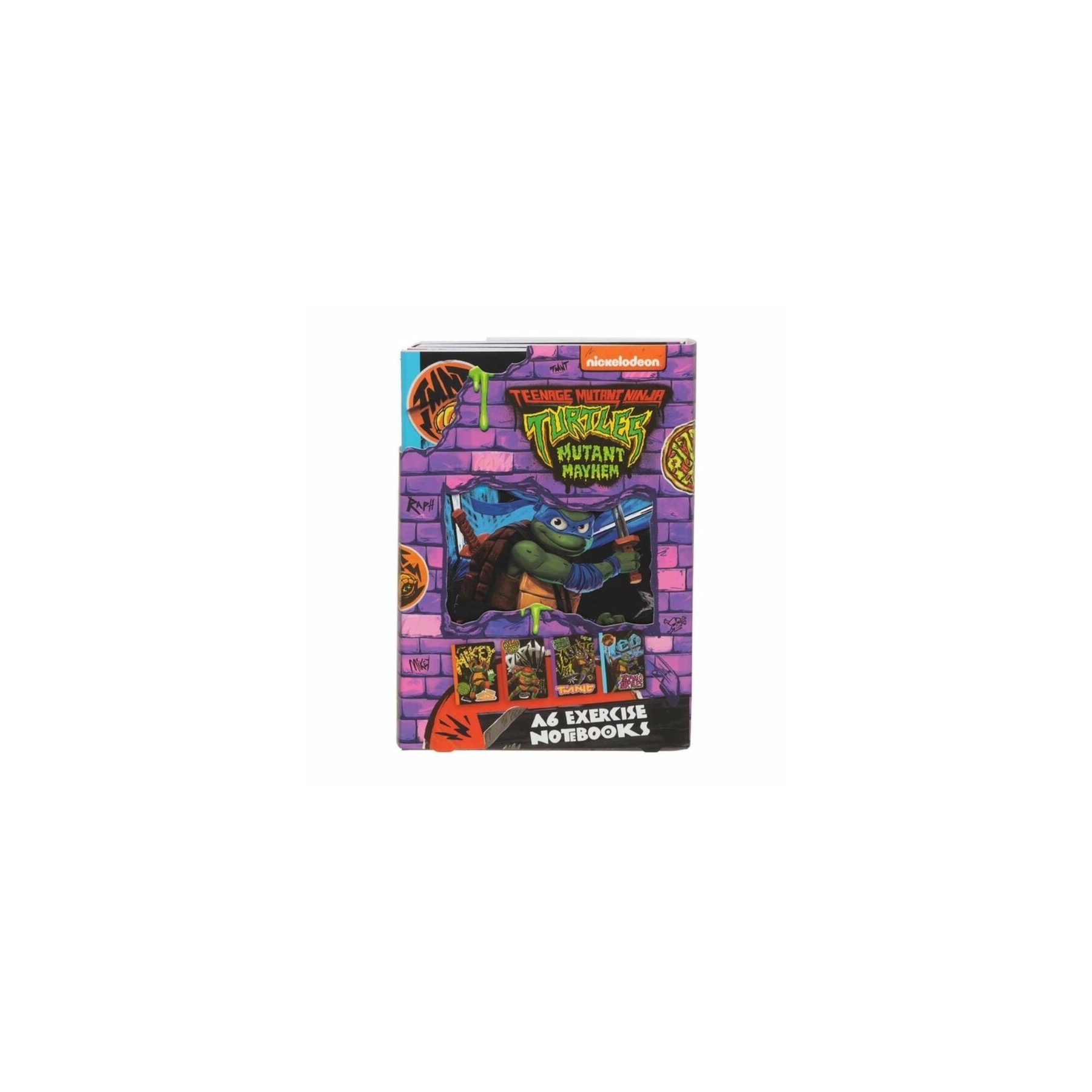 Cuaderno Con Tapa Giratoria Tortugas Ninja A5. 80 Paginas. C