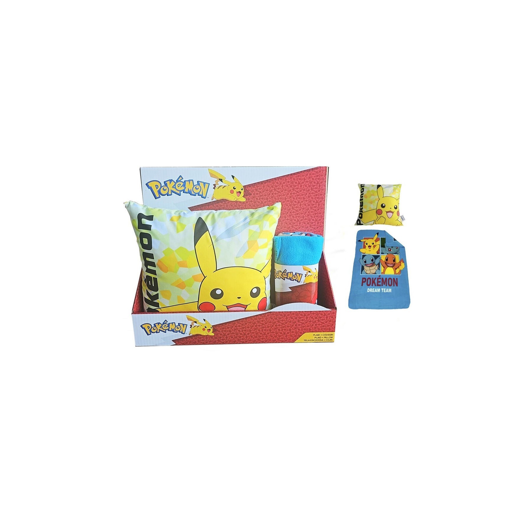 Set Manta Polar + Cojin Pokemon