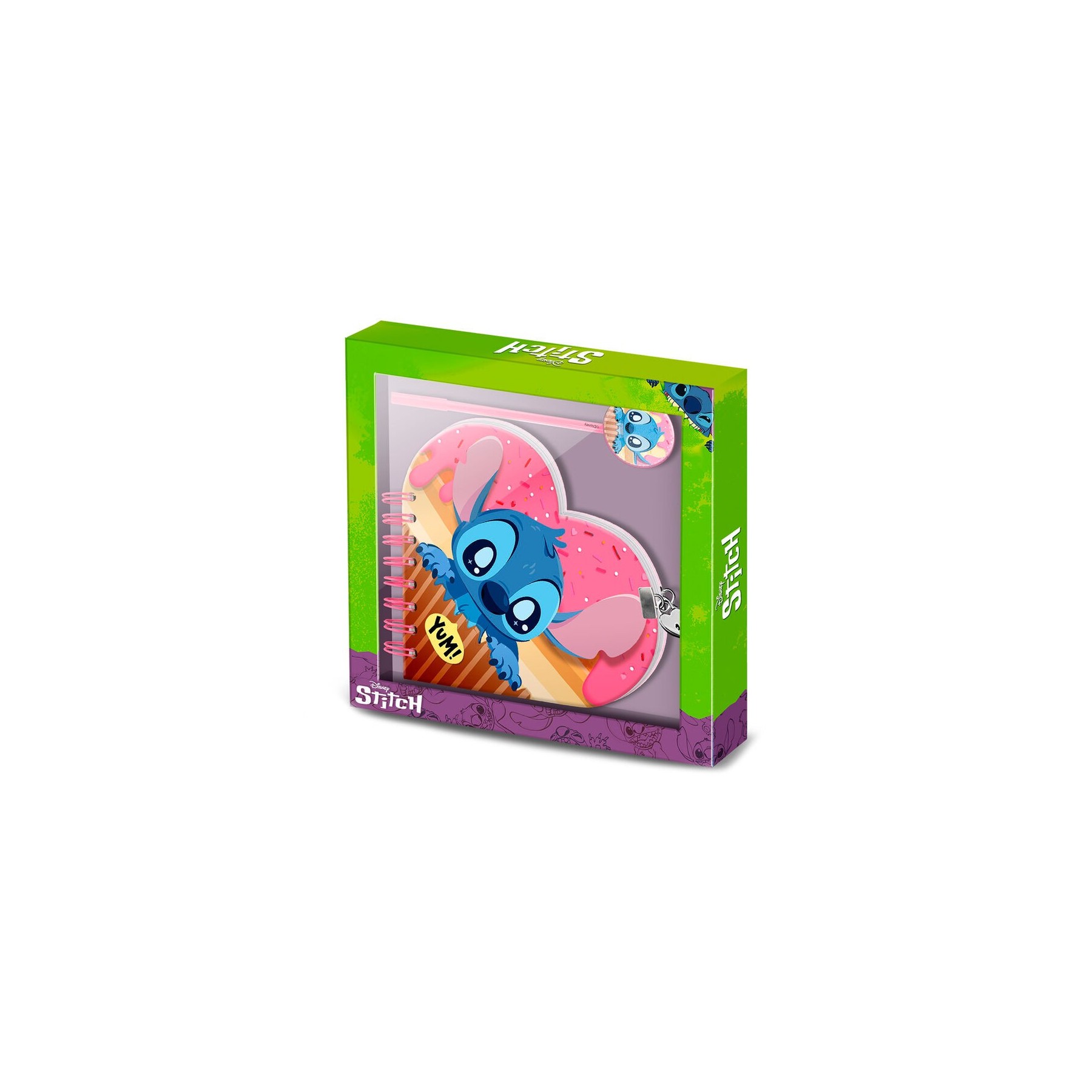 Set Diario + Boligrafo Stitch Disney
