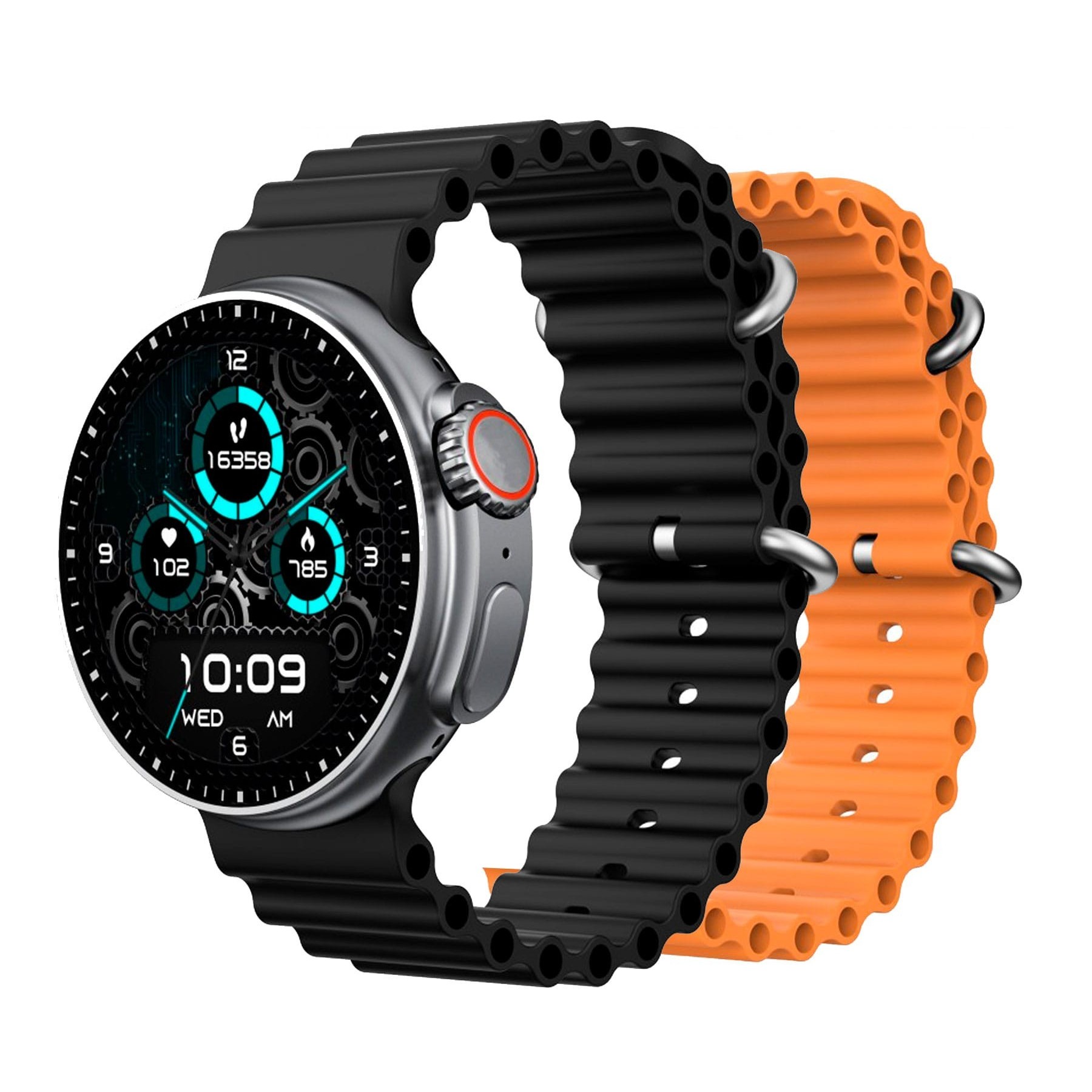 Dcu Smartwatch Boston 2 Correas Negra + Naranja / Smartwatch