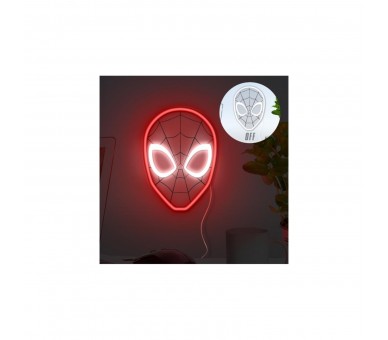 Lámpara De Pared Paladone Spiderman Luz Led Neon