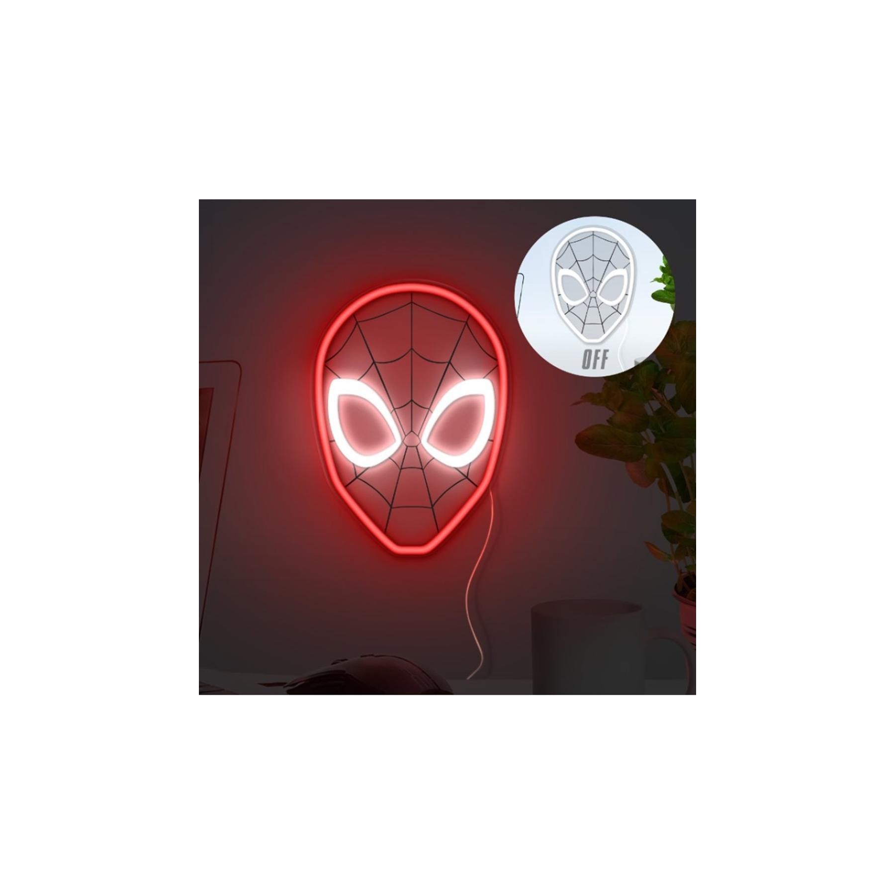Lámpara De Pared Paladone Spiderman Luz Led Neon