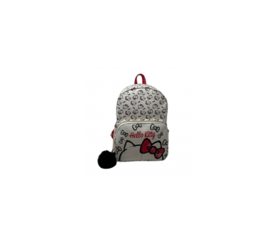 Mini Mochila Mosaico Hello Kitty Blanca 25 Cm