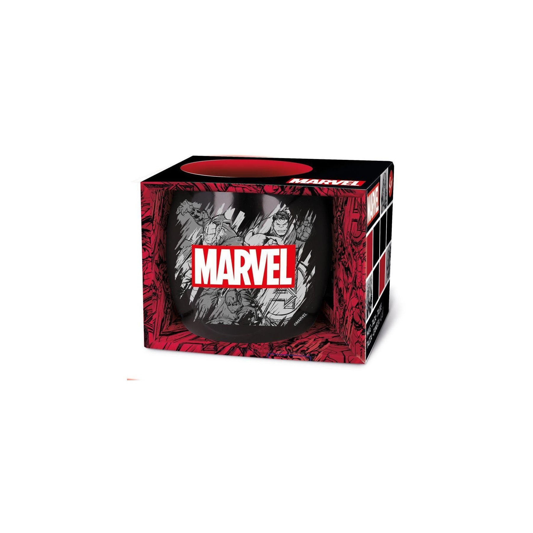 Taza Cerámica Globe 380Ml Marvel Pattern (Caja Regalo)