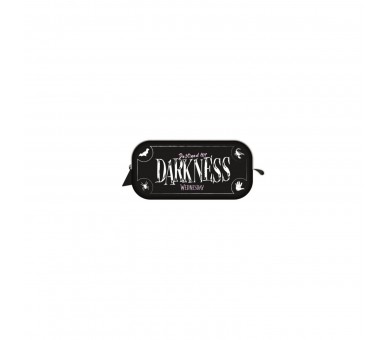 Estuche Rectangular Darkness Wednesday - Miércoles Negro Y R