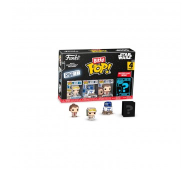 Blister 4 Figuras Bitty Pop Star Wars Luke Skywalker