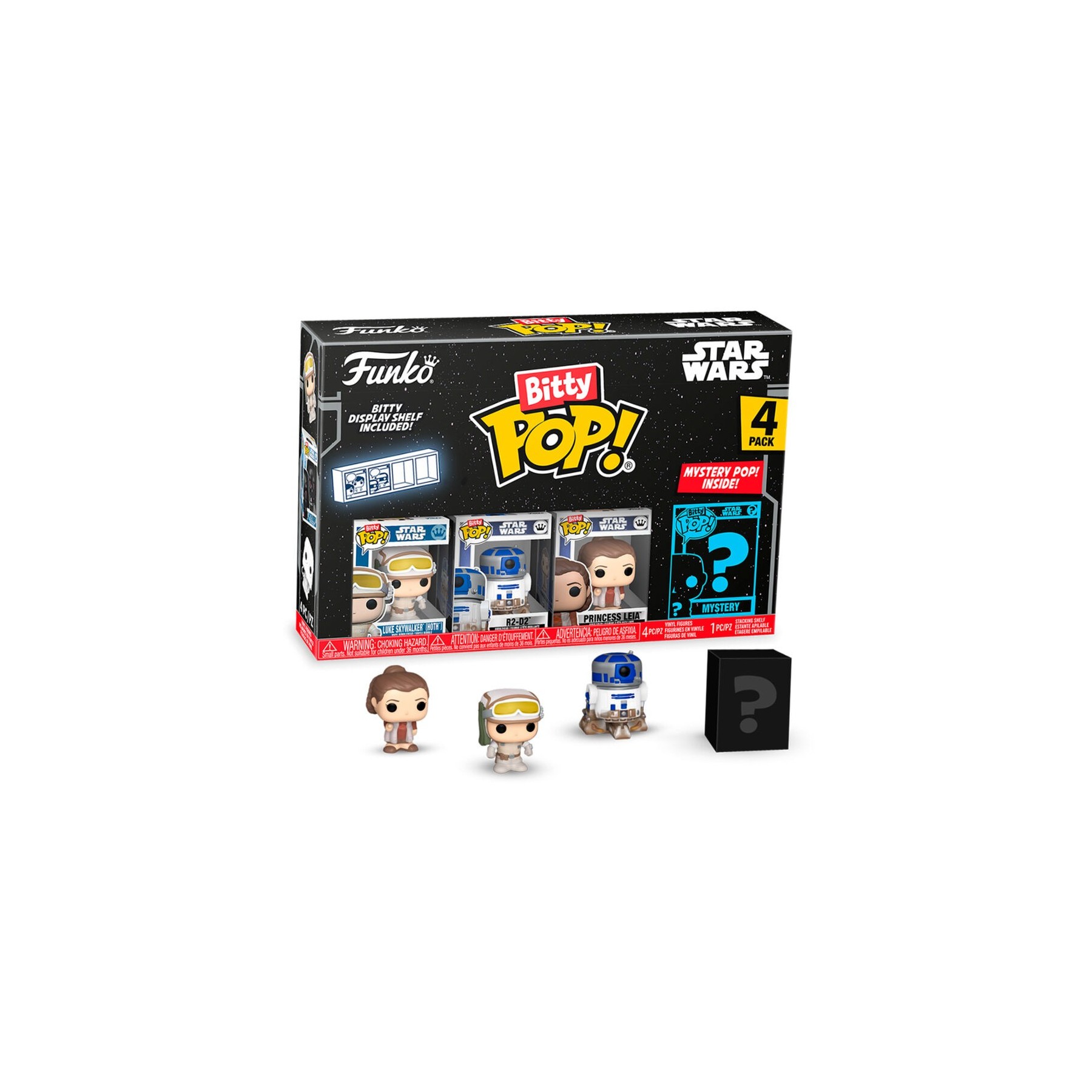 Blister 4 Figuras Bitty Pop Star Wars Luke Skywalker