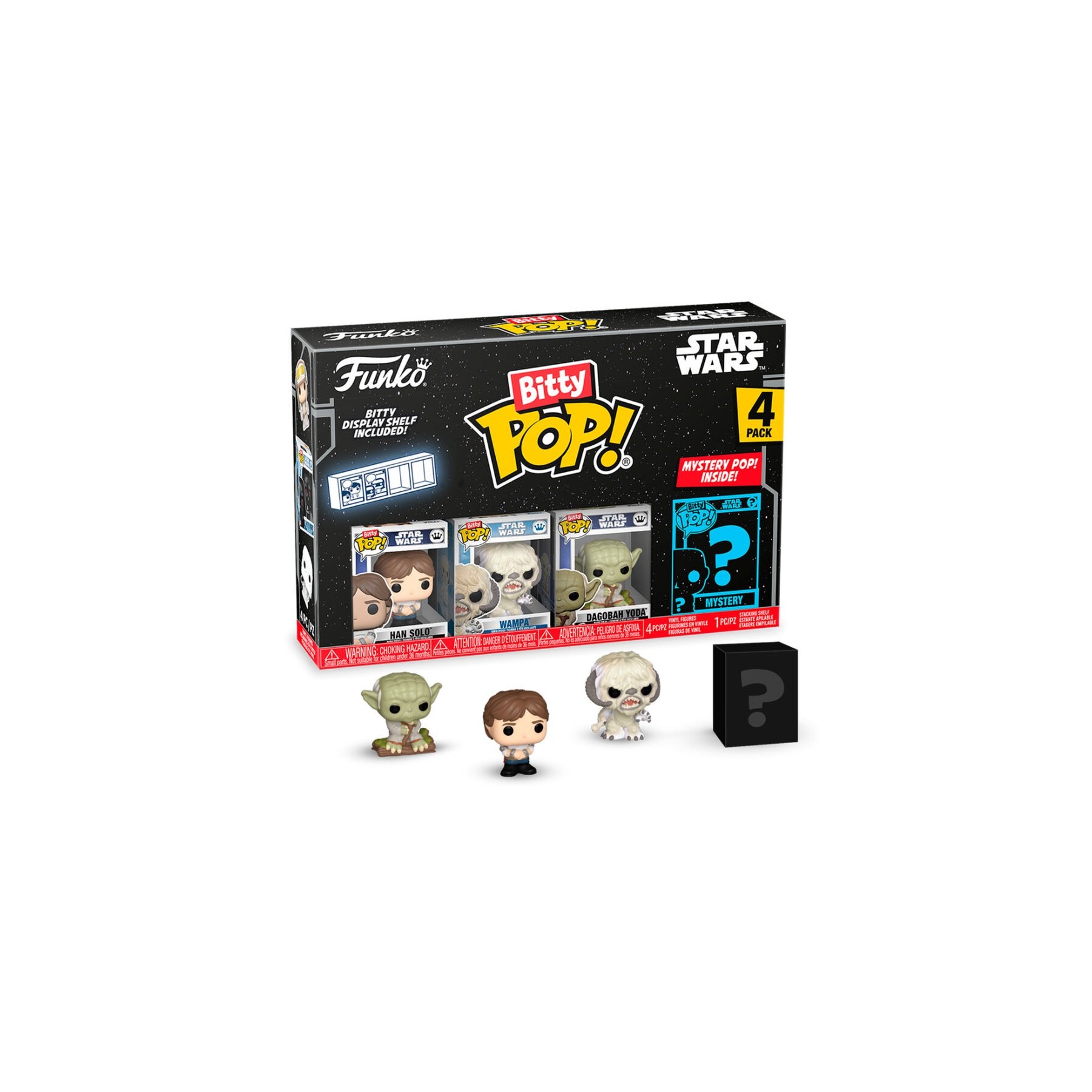 Blister 4 Figuras Bitty Pop Star Wars Han