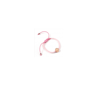 Pulsera Glinda Butterfly Rosa Cuarzo