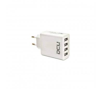 Dcu 37300500 Blanco / Cargador De Red Eléctrica Con 4X Usb-A