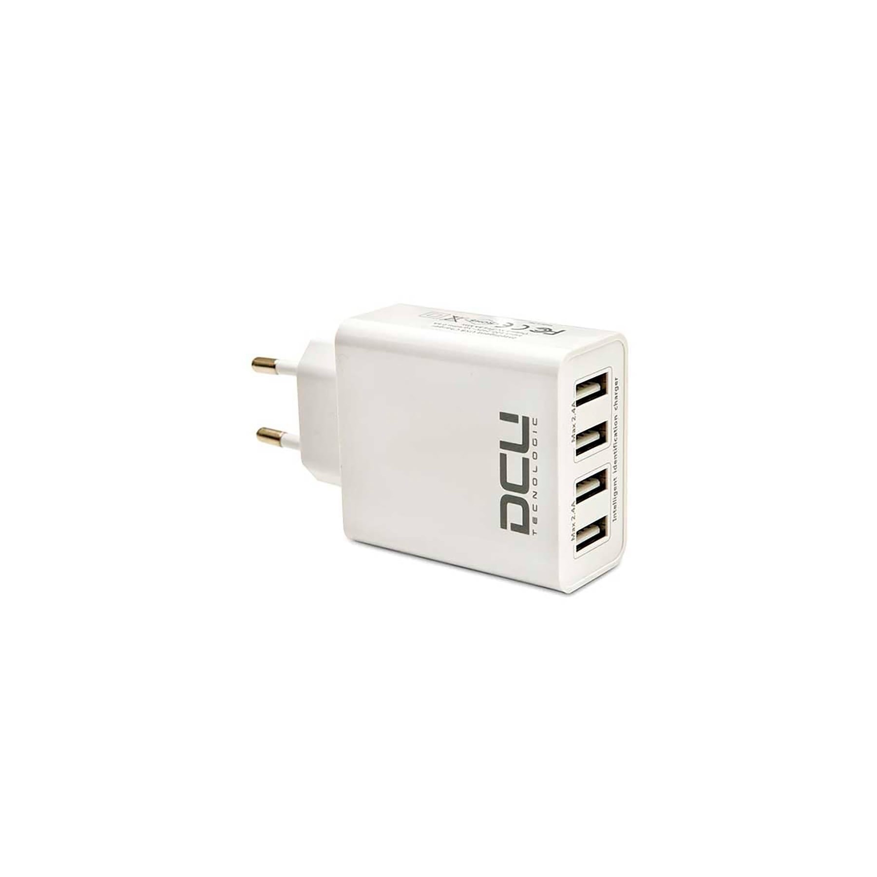 Dcu 37300500 Blanco / Cargador De Red Eléctrica Con 4X Usb-A