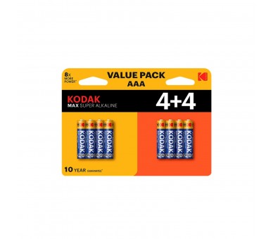 Blister Pilas Kodak Alcalina Max Aaa