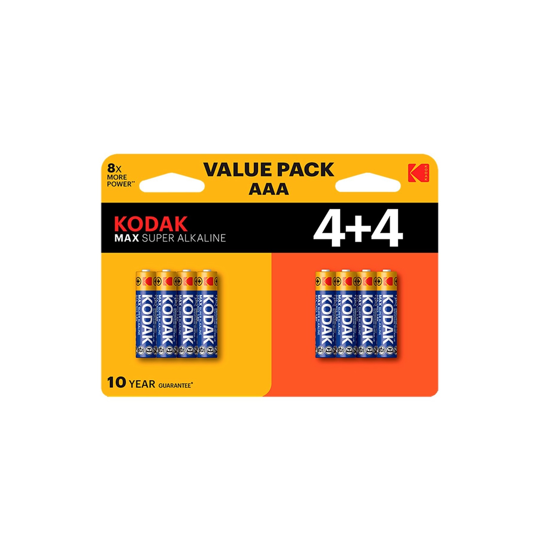 Blister Pilas Kodak Alcalina Max Aaa