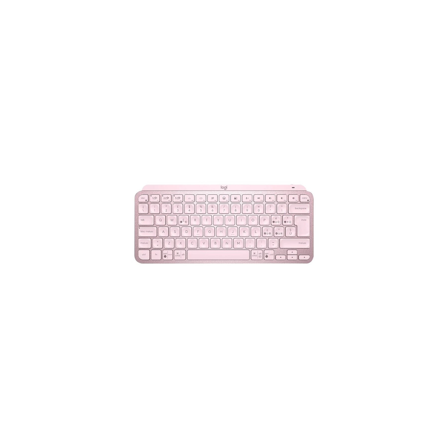 Teclado Logitech Mx Keys Mini Rosa