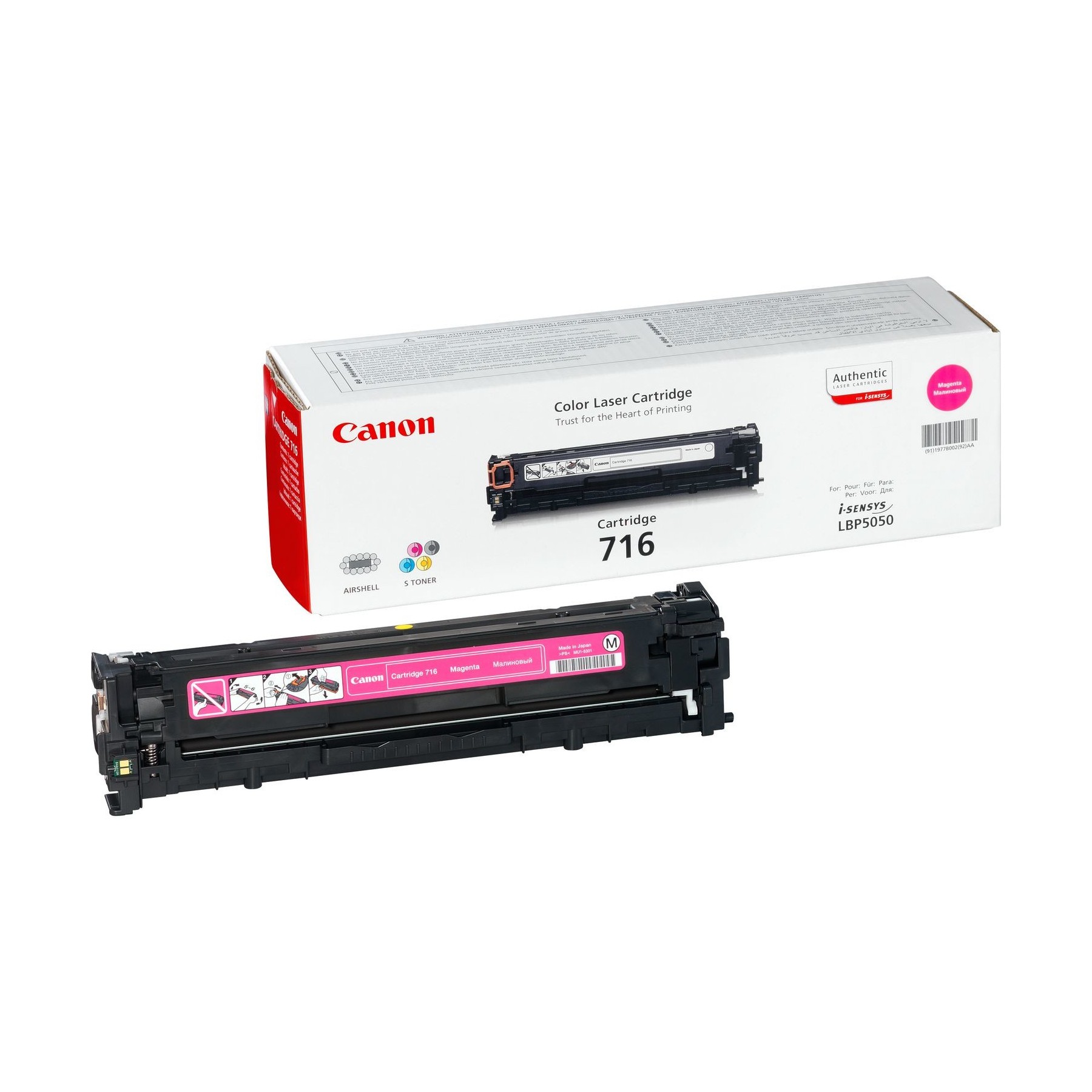 Toner Canon 716 Magenta 1500 Páginas Lbp5050 -  5050N