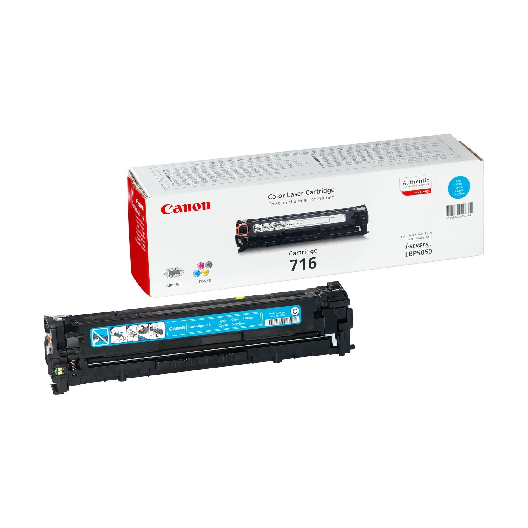 Toner Canon 716 Cian 1500 Páginas  Lbp5050 -  5050N