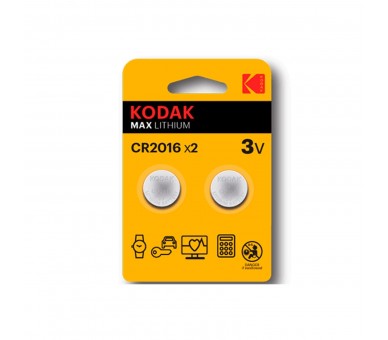 Blister Pilas Kodak Boton Litio Ultra Cr 2016 Blister 2 Pila