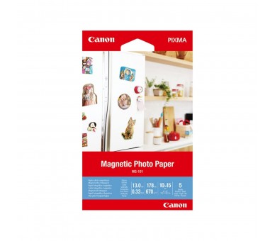Papel Canon Foto Magnetico Mg - 101 3634C002 A6 10X15 -  5 H