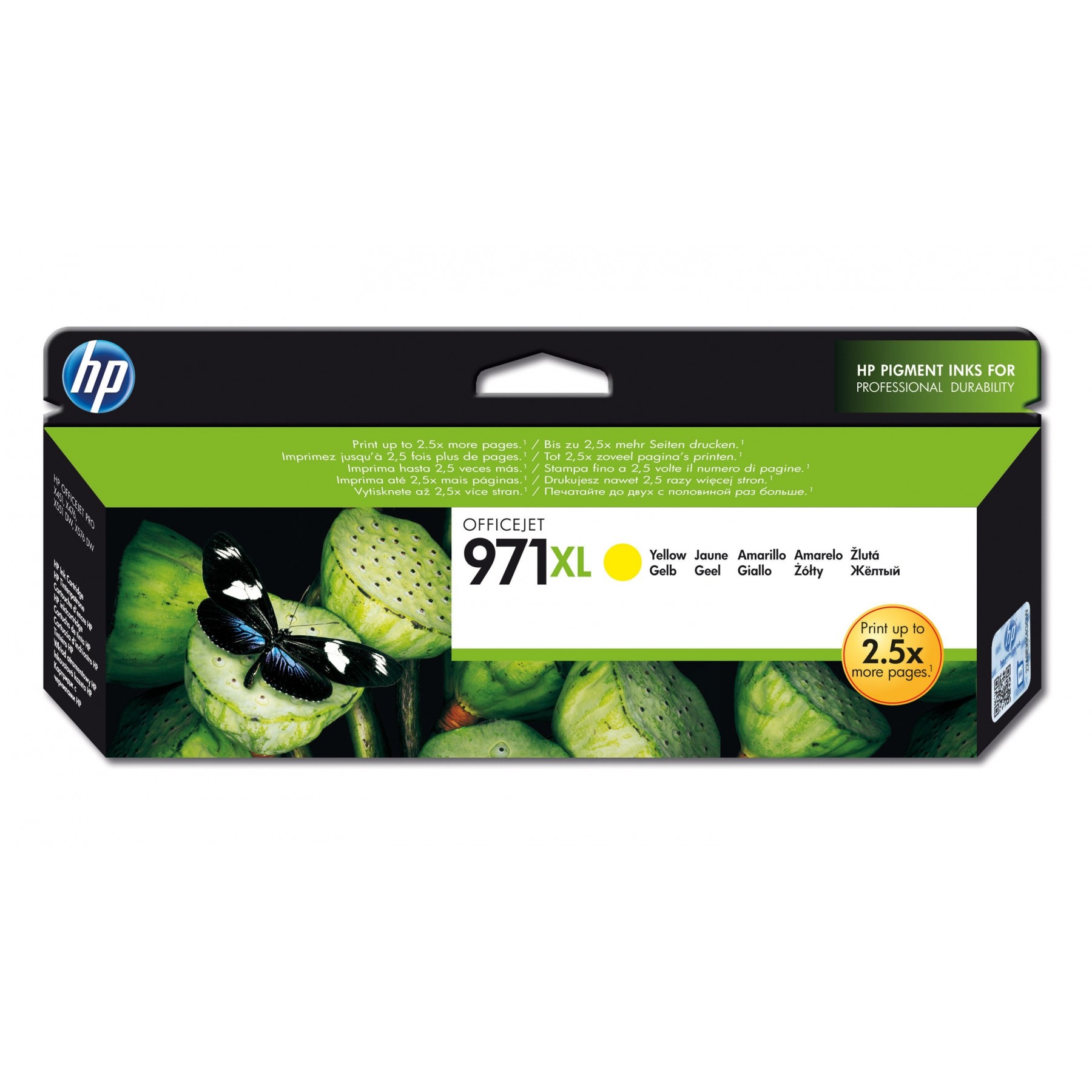 Cartucho Tinta Hp 971 Xl Cn628Ae Amarillo Officejet Pro X476