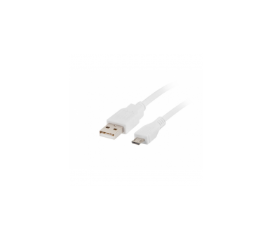 Cable Usb Lanberg 2.0 Macho - Micro Usb Macho 1M Blanco