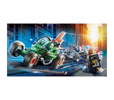 Playmobil Ciudad Kart Policial Persecucion Ladron De Caja Fu