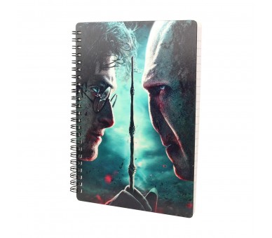 Libreta Efecto 3D Sd Toys Harry Potter Harry Vs Voldemort