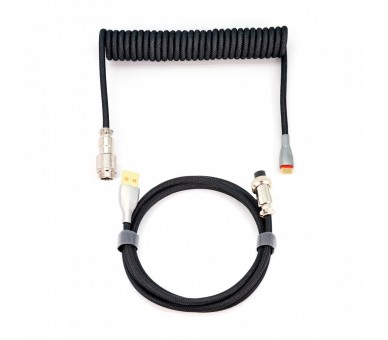 Kioru Cable Aviador Para Teclados Gaming Negro Y Gris