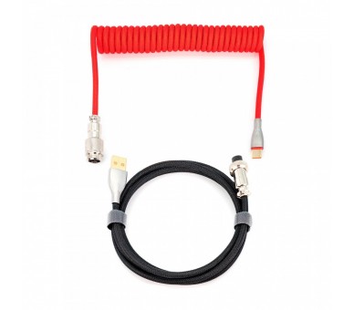 Kioru Cable Aviador Para Teclados Gaming Negro Y Rojo