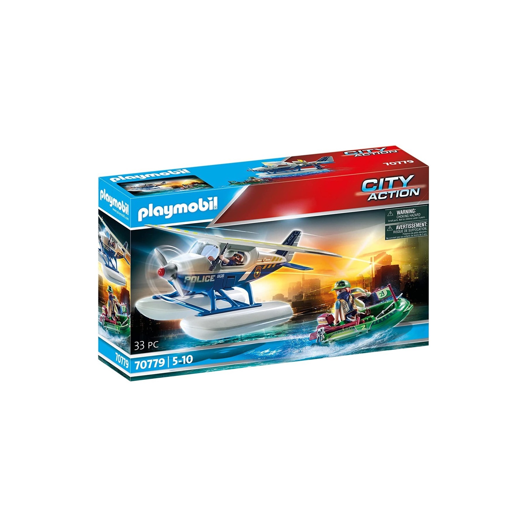 Playmobil Policia Hidroavion : Persecucion De Contrabandista