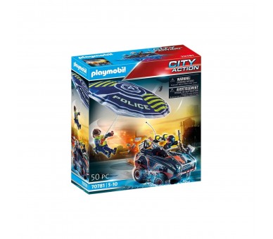 Playmobil Policia Paracaidas: Persecucion Del Vehiculo Anfib