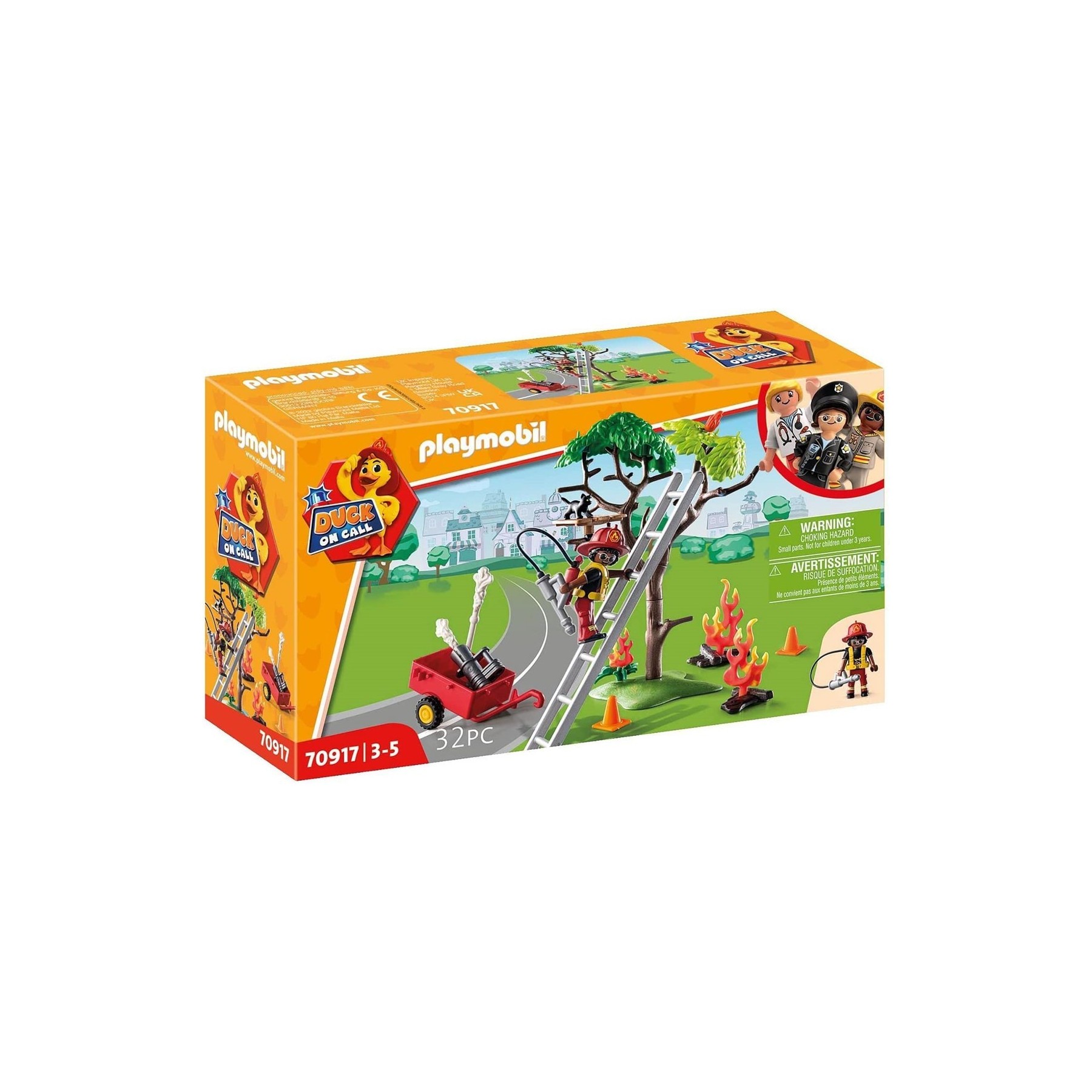 Playmobil Duck On Call Accion Rescate De Bomberos ¡Rescata A