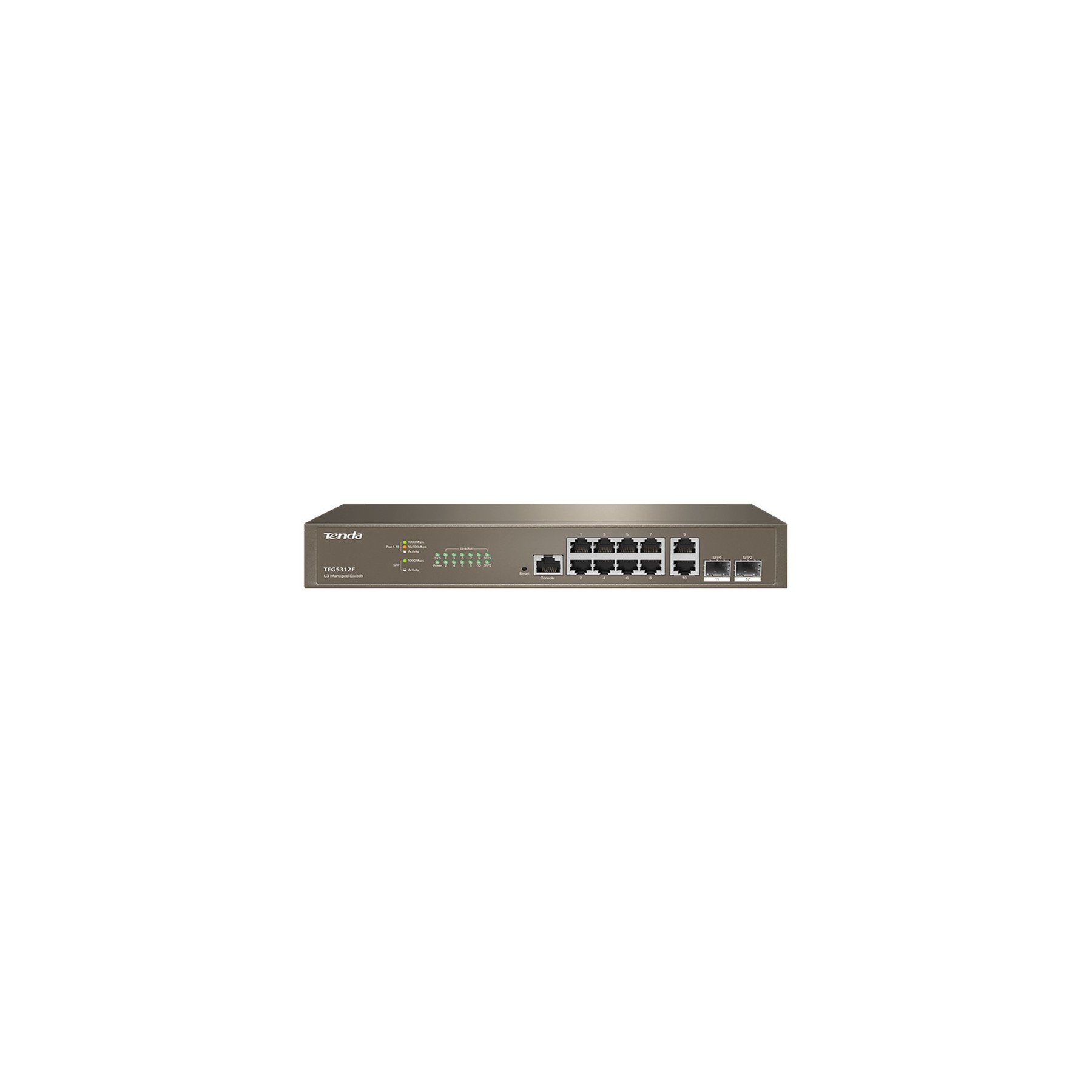 Switch 12 Puertos Ipcom Teg5312F 10 Puertos Gigabit Ethetnet Switch 12 Puertos Ipcom Teg5312F 10 Puertos Gigabit Ethetnet