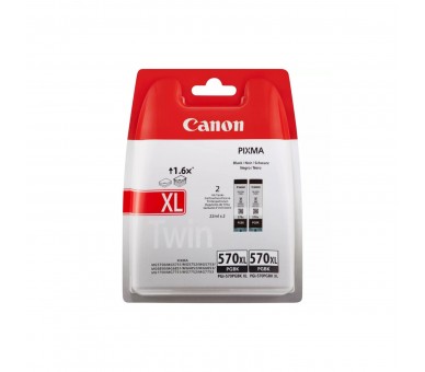 Pack Cartucho Tinta Canon Pgi - 570Xl Negro 2 Uds