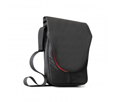 Bandolera O Mochila Poliester Hasta 14Pulgadas Negra