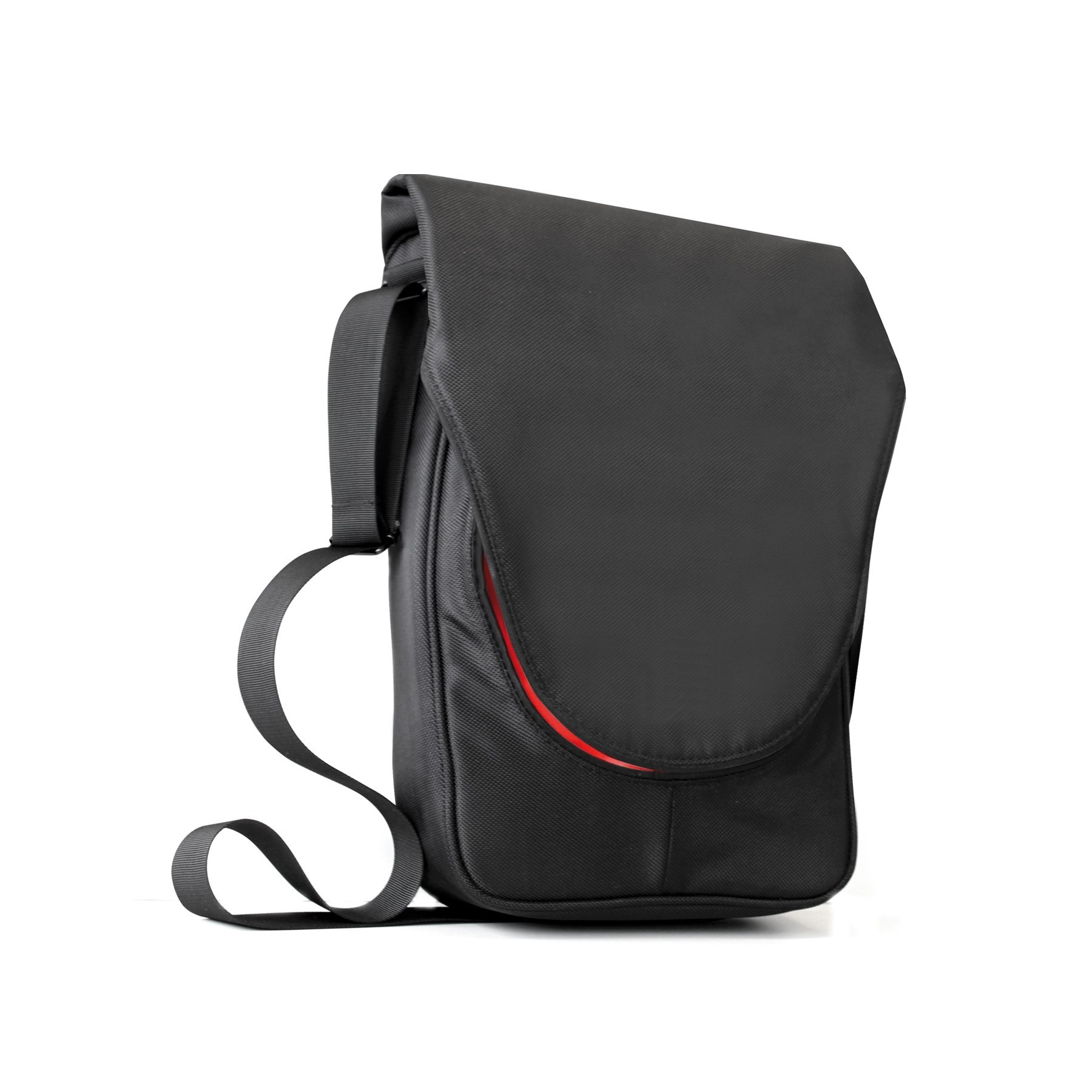 Bandolera O Mochila Poliester Hasta 14Pulgadas Negra