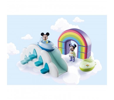 Playmobil 1.2.3 & Disney Mickey Y Minnie Casa En Las Nubes