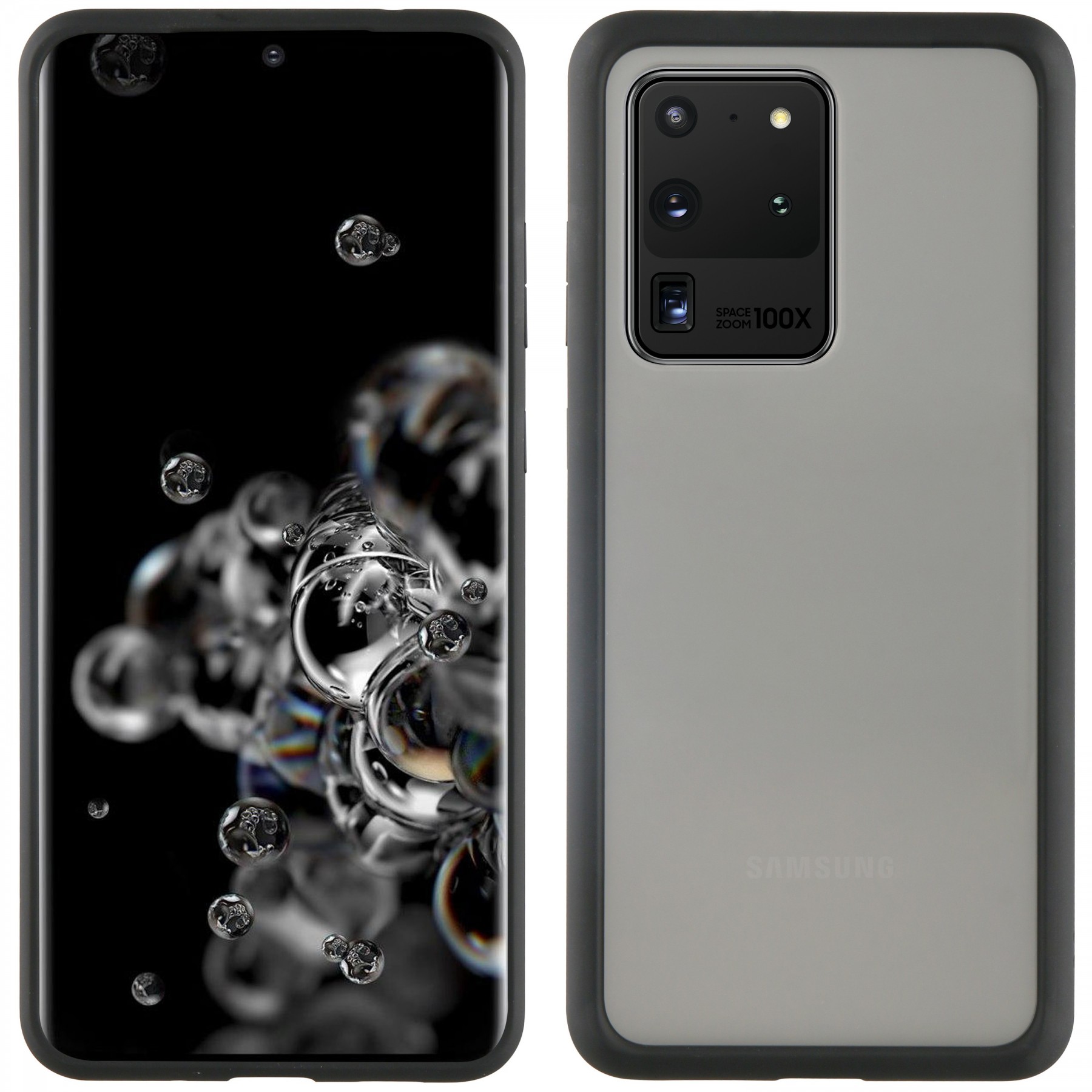 Muvit Carcasa Samsung Galaxy S20 Ultra Smoky Edition Negra